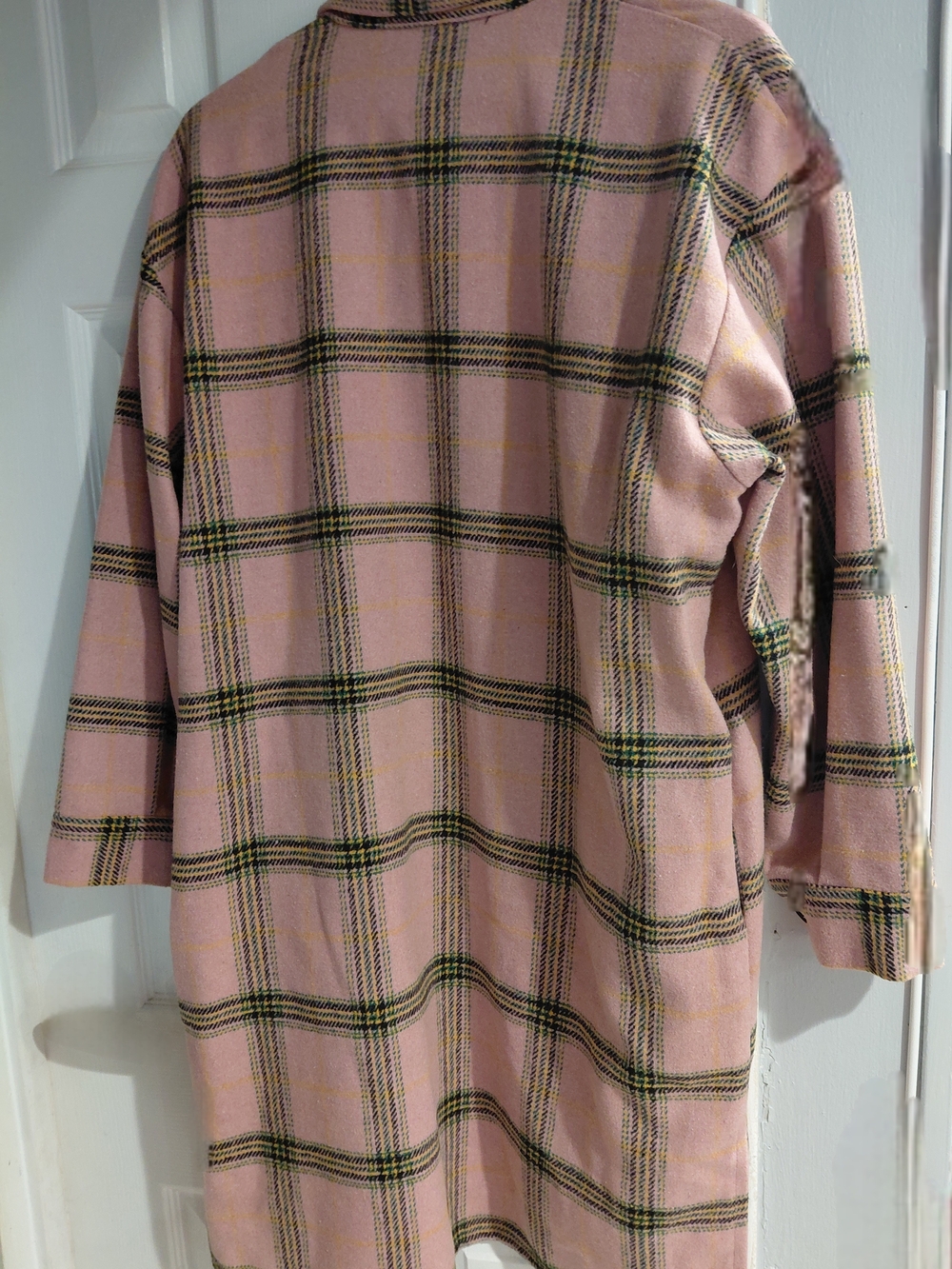 Wild fable Pink Plaid Button Jacket With Pockets Size Med.  Soft Cozy - Picture 2 of 5